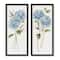Stupell Industries Blue Hydrangea Long Stems Soft Vintage Florals Framed Wall Art